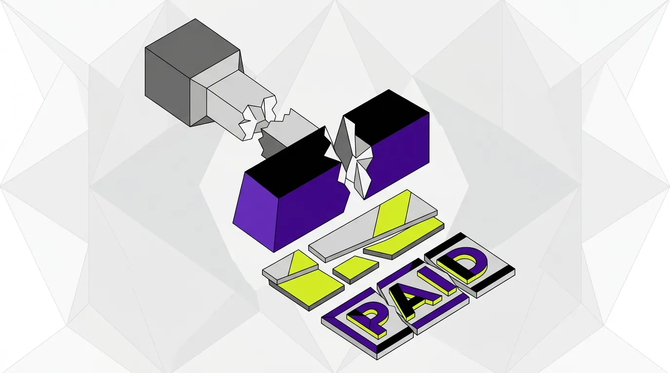 Broken rubber stamp symbolizing flawed verification systems unable to combat ai generated misinformation effectively