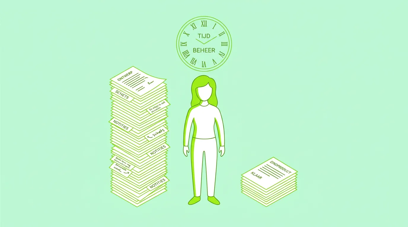 Figuur tussen twee ai tools op pastelgroene achtergrond - vectorillustratie